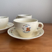 Cream Colored Internet Celebrity High Aesthetic Retro Letter Ceramic Coffee Cup And Dish Set, Breakfast Cup, Milk Cup_maomaolike.com