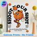 Basketball Cartoon Motivational Painting Poster, Vibrant Retro Cartoon Basketball Character With Inspiring Slogans Poster, Uplifting Wall Decor Ideal_maomaolike.com