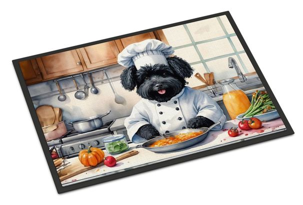 Puli The Chef Doormat Front Door Mat Indoor Outdoor Rugs For Entryway, Non Slip Washable Low Pile, 24H X 36W_maomaolike.com