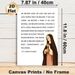 St. Clare Of Assisi Religious Quote Painting Poster, Serene Faith-inspired Graphic Poster, Inspirational Spiritual Message Suitable For Home, Prayer_maomaolike.com