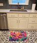 Orchids In Color Memory Foam Kitchen Mat Machine Washable Anti-Fatigue Mat Cushion Comfort Bath Mat Or Kitchen Rug_maomaolike.com