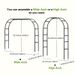 Adjustable Garden Arch, Plant Climbing Frame Suitable For Decorating Parties, Weddings, Birthdays, Christmas, Halloween Venues_maomaolike.com