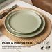 12-Piece Stoneware Dinner Plates Bowls Sets | Microwave & Dishwasher Safe | Non-Toxic Dinner Plates Bowls Set | Stackable Matte Glaze Kitchenware For 4_maomaolike.com