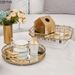 choiceness Vintage Mirror Tray - Jewelry/Desktop Display Plate_maomaolike.com