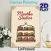 Meetha Station Painting Poster, Vintage-style Ornate Framed Colorful Indian Sweet Display Poster, Brings Warm Festive Vibe, Ideal For Restaurant_maomaolike.com