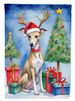 Whippet Christmas Reindeer Garden Flag Mailbox Flag Decorative Yard Flag Banner Outside Patio Artwork Yard Flower Beds, Garden Size, Multicolor_maomaolike.com
