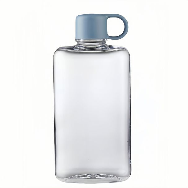 Water Botlte Flat Bpa Free Sport Clear Plastic Crystal Drinks Kettle Notebook Milk Juice Transparent Drinkware Birthday_maomaolike.com