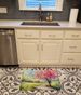 Michigan Blossoms In Watercolor Memory Foam Kitchen Mat Machine Washable Anti-Fatigue Mat Cushion Comfort Bath Mat Or Kitchen Rug_maomaolike.com