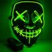 Glow-in-the-Dark LED Mask For Halloween, Suitable For Photo Parties And Costume Props, Includes Driver, Requires 2 AA Batteries (Not Included)_maomaolike.com