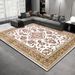 Living Room Rug Large Size Gorgeous Gold Frame Design Bedroom Rug Plush Thickened Machine Washable Thickened Underlay Interior Decorative Rug_maomaolike.com