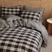 Wholesale INS American Retro Plaid Soft Double Layer Yarn All-Cotton 4-Piece Nordic Style Simple Pure Cotton Four-Piece Set_maomaolike.com