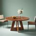 Round Dining Table For 4, 47" Wooden Kitchen Table Farmhouse Dinner Table_maomaolike.com