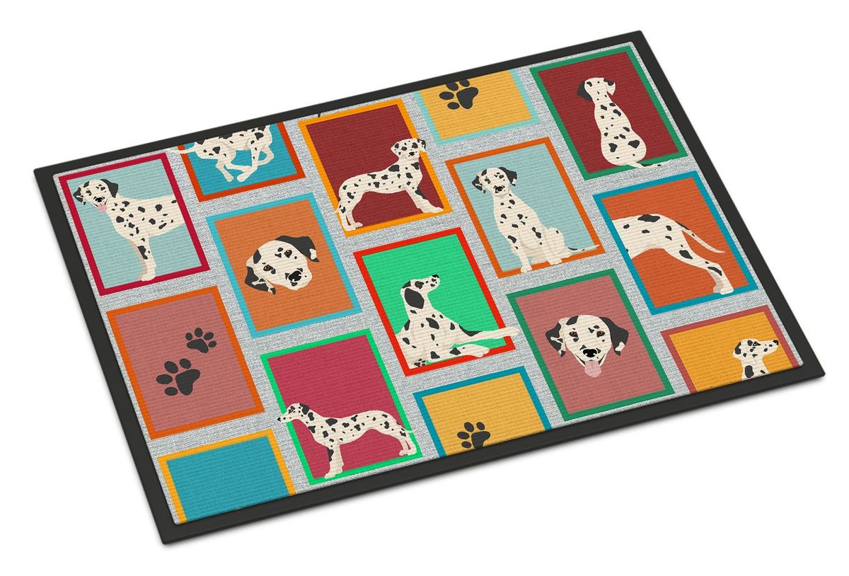Lots Of Dalmatian Doormat Front Door Mat Indoor Outdoor Rugs For Entryway, Non Slip Washable Low Pile, 24H X 36W_maomaolike.com