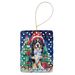 Bernese Mountain Dog Christmas Porcelain Ornament Christmas Tree Hanging Decorations For Home Christmas Holiday, Rectangle, Gift, Multicolor_maomaolike.com
