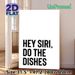 Witty Dishwashing Quote Painting Poster, Minimalist Black & White Text Poster, Playful Lighthearted Decor Ideal For Kitchen And Dining Areas_maomaolike.com