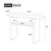 Elegant Minimalist Console Table With Rounded Edges And Sturdy Shelf Design For Entryway,Living Room_maomaolike.com