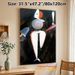 Abstract Humanoid Art Painting Poster, Vibrant Surreal Stylized Figure With Bold Color Blocks Poster, Unique Artistic Decor For Living Room, Art_maomaolike.com