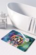 Shih Tzu Hippie Dawg Memory Foam Kitchen Mat Machine Washable Anti-Fatigue Mat Cushion Comfort Bath Mat Or Kitchen Rug_maomaolike.com