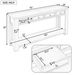 Console Table/Sofa Table With Storage Drawers And Bottom Shelf For Entryway Hallway_maomaolike.com