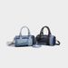 Niche Design Patchwork Denim Crossbody Bowling 2026 Summer New Versatile Boston Pillow Bag_maomaolike.com