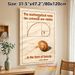 Golden Ratio Snail Painting Poster, Warm-toned Realistic Snail & Fibonacci Spiral Poster, Inspirational Mathematical-themed Decor Suitable For Home_maomaolike.com