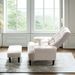 Living Room Sofa Single Chair With Ottoman, Modern Multi-function Fabric Living Room Chair Bed, Soft Leisure Single Chair Adjustable Into 5 Angles With Sofa Sleeper_maomaolike.com