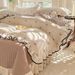 2026 Spring New Class A Knitted Cotton Double Layer Gauze Four-Piece Spring Summer Ruffle Edge Quilt Quilted Bed Cover_maomaolike.com
