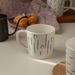 Sesame Glazed Hand-painted Blue-green Ceramic Mug, Milk Breakfast Cup_maomaolike.com