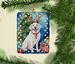 Kuvasz Christmas Reindeer Porcelain Ornament Christmas Tree Hanging Decorations For Home Christmas Holiday, Rectangle, Gift, Multicolor_maomaolike.com