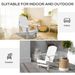 Outsunny Wooden Adirondack Chair, Outdoor Patio Lawn Chair With Cup Holder, Weather Resistant Lawn Furniture, Classic Lounge For Deck, Garden, Backyard, Fire Pit, White_maomaolike.com