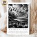 Biblical 2 Kings 6:17-20 Painting Poster, Dramatic Monochrome Religious Scene Poster, Inspirational Artwork Featuring Angelic Horses And Chariots_maomaolike.com