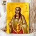 Saint Mary Of Bethany Painting Poster, Warm-toned Icon-style Religious Poster, Serene Spiritual Decor Ideal For Home And Prayer Spaces_maomaolike.com