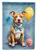 Pit Bull Terrier Happy Birthday House Flag Large Porch Sleeve Pole Decorative Outside Yard Banner Artwork Wall Hanging, Polyester, House Size, Multicolor_maomaolike.com