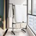 Clothes Drying Racks Bed Linen14 Hooks 24 Drying Poles 4 Castors Movable Foldable Stainless Steel Oversized 4-Tier Clothes Drying Racks_maomaolike.com