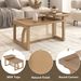 Modern 2 Piece Nesting Rattan Wood+ MDF Coffee Table Set In Natural_maomaolike.com