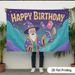 Wizard Birthday Party Banner - 2D Flat Polyester Backdrop, Wall Hanging Photo Props, Party Decor_maomaolike.com