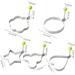5pcs, Stainless Steel Egg Rings - Perfect Pancake Mold for Frying Eggs and Omelets - Kitchen Gadgets for Easy Breakfast Cooking_maomaolike.com
