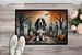 Basset Hound Spooky Halloween Doormat Front Door Mat Indoor Outdoor Rugs For Entryway, Non Slip Washable Low Pile, 24H X 36W_maomaolike.com