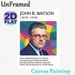 John B. Watson Psychology Themed Painting Poster, Vibrant Polygonal Portrait Poster, Informative Design With Behaviorism Introduction, Ideal For_maomaolike.com
