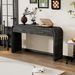 Unique Retro Silhouette Console Table With Open Style,Two Top Drawers For Entrance,Dinning Room,Living Room_maomaolike.com