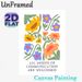 Floral Themed Painting Poster, Retro Textured Colorful Assorted Flowers Poster, Inclusive Welcoming Message Ideal For Home, Living Room, Office_maomaolike.com