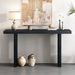 Uniquely Designed Oak Veneer Console Table With Distinctive Side Shapes, Suitable For Entryway, Hallway, Living Room, Foyer, Corridor_maomaolike.com