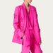 Women's Clothing new fashion brand double breasted three dimensional flower patchwork suit + high waisted flared pants two piece suit for women_maomaolike.com