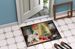 Samoyed Cozy Christmas Doormat Front Door Mat Indoor Outdoor Rugs For Entryway, Non Slip Washable Low Pile, 24H X 36W_maomaolike.com