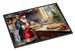 Cookies With Santa Claus Babbo Natale Doormat Front Door Mat Indoor Outdoor Rugs For Entryway, Non Slip Washable Low Pile, 24H X 36W_maomaolike.com