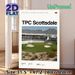 TPC Scottsdale Golf Course Painting Poster, Vibrant Realistic Golf Tournament Venue Scene Poster, Captures Lively Tournament Atmosphere, Ideal For_maomaolike.com