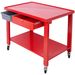 Transmission Teardown Work Station 1/2 Ton Capacity Sloping Drain Table Locking Drawer Removable Drain Basin Full-Width Lower Shelf Four 4-Inch Caster Wheels_maomaolike.com