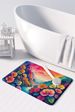Begonias In Color Memory Foam Kitchen Mat Machine Washable Anti-Fatigue Mat Cushion Comfort Bath Mat Or Kitchen Rug_maomaolike.com