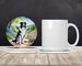 Borzoi Spring Path Large Sandstone Coasters Pack Of 4 Absorbent Round Coasters Decor Gifts For Men Or Women, 4 In, Multicolor_maomaolike.com