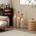 Floor Metal Vase Modern Style Decoration Home Woven Pattern Metal Vase 3-piece Set Gorgeous Home Decoration Large Glazed Metal Vase_maomaolike.com